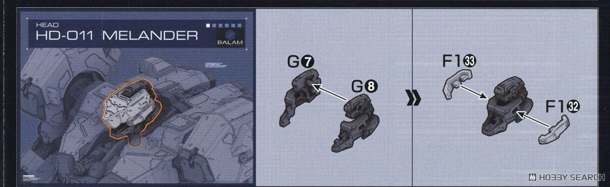 【再販】30MM『BALAM INDUSTRIES BD-011 MELANDER』ARMORED CORE VI FIRES OF RUBICON プラモデル-023
