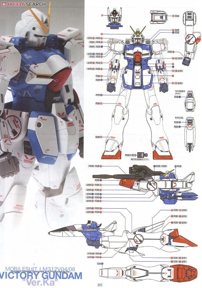 【再販】MG 1/100『LM312V04 Vガンダム Ver.Ka』機動戦士Vガンダム プラモデル-023