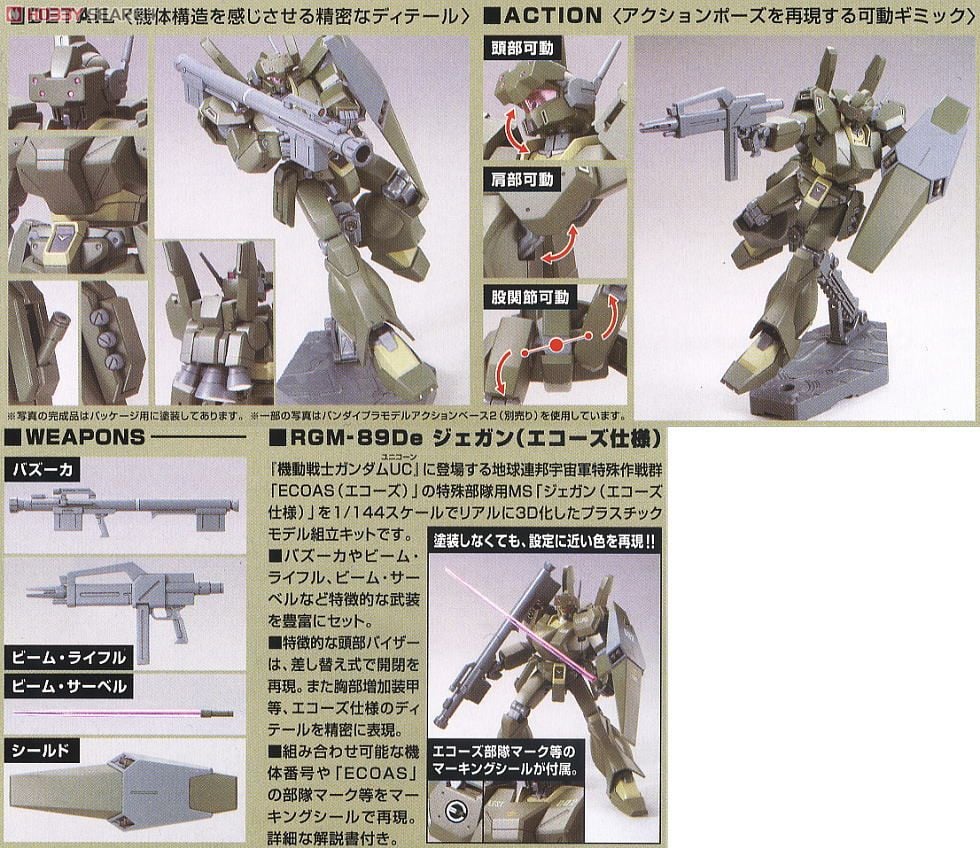 【再販】HGUC 1/144『ジェガン(エコーズ仕様)』機動戦士ガンダムUC プラモデル-004