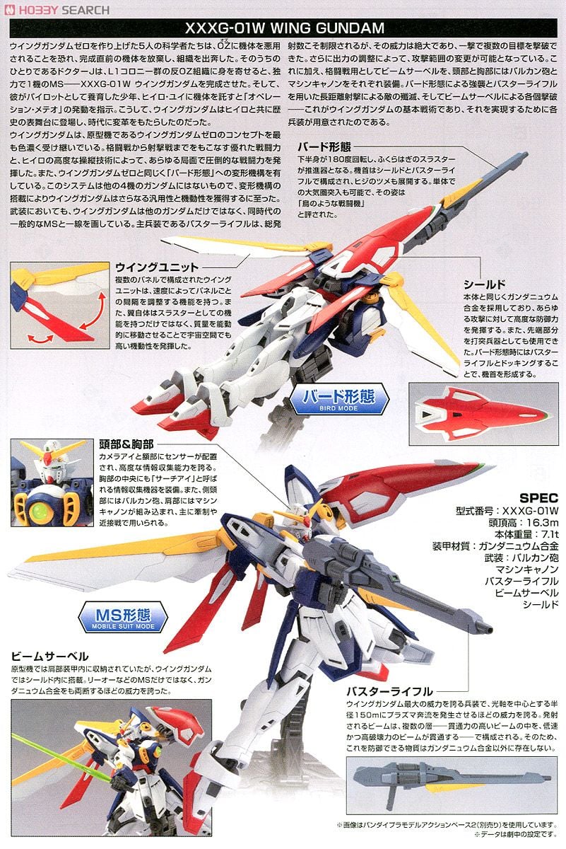 【再販】HGAC 1/144『ウイングガンダム』新機動戦記ガンダムW プラモデル-011