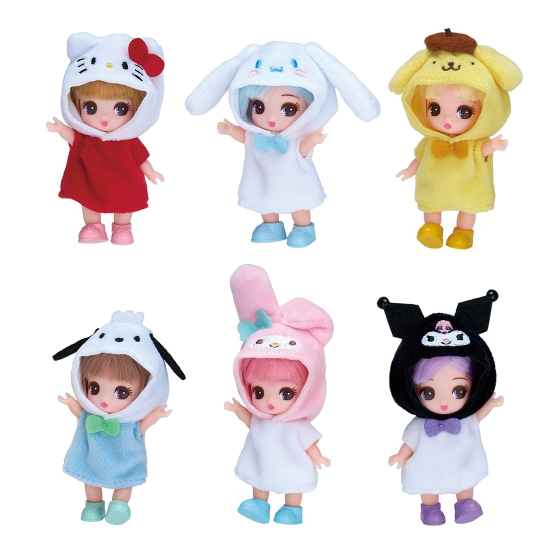 ぷちリカちゃん『サンリオキャラクターズコレクション』6個入りBOX-003