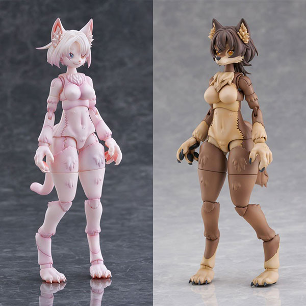けもプラ】『No.KP-01R カオマニー』『No.KP-02R ニホンオオカミ』『No