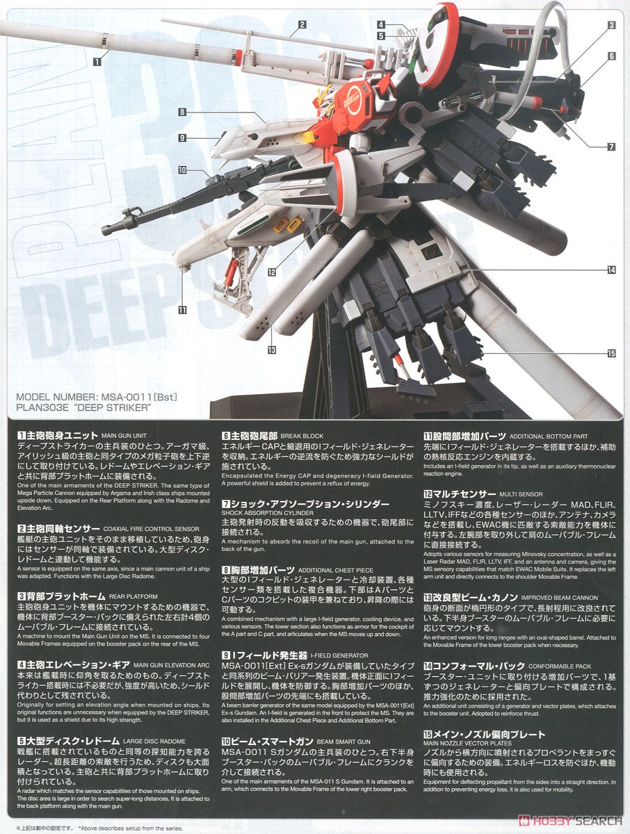 【抽選販売】【再販】MG 1/100『PLAN303E ディープストライカー』ガンダム・センチネル プラモデル-040