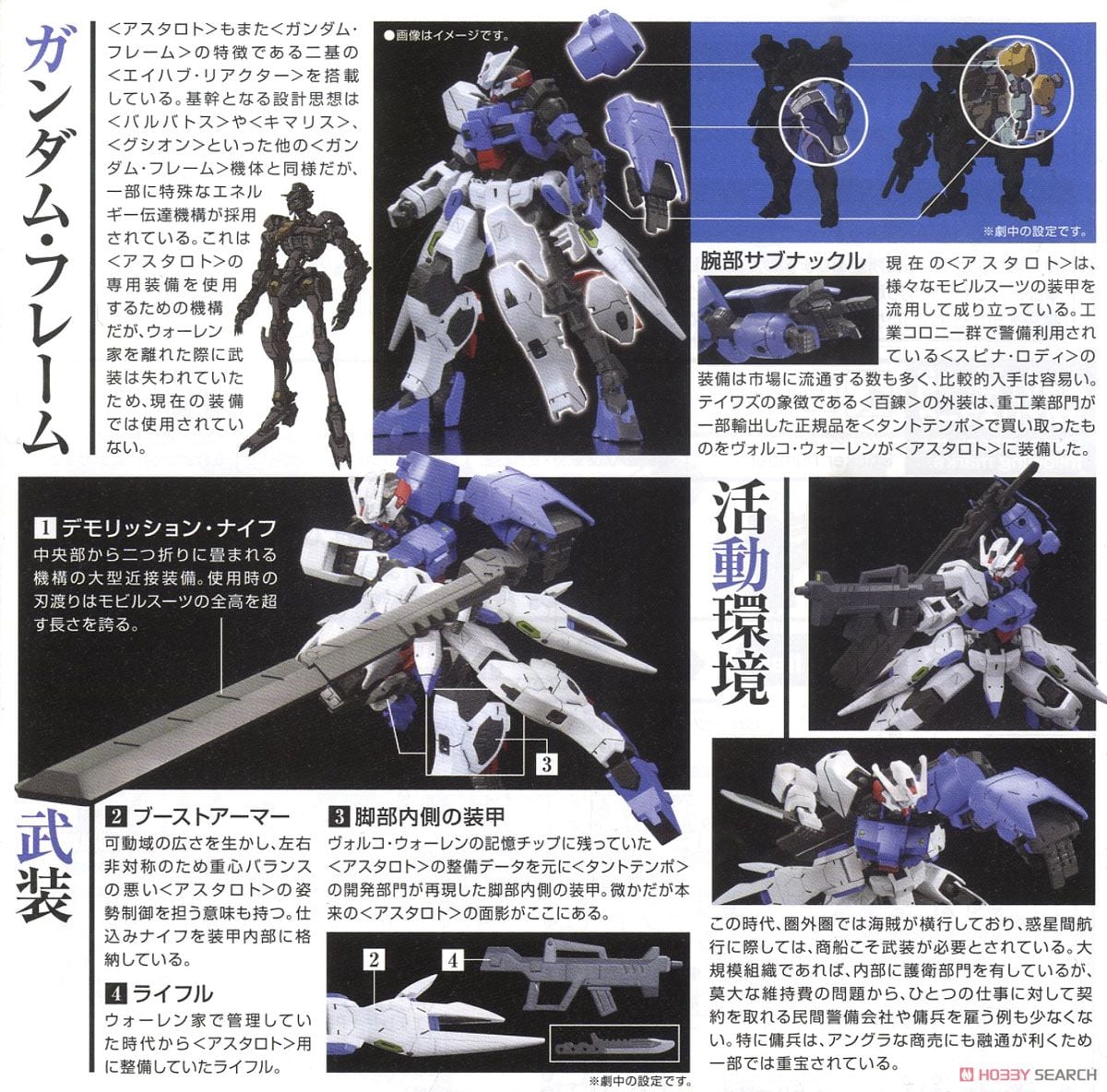 【再販】HG 1/144『ガンダムアスタロト』機動戦士ガンダム 鉄血のオルフェンズ 月鋼 プラモデル-012