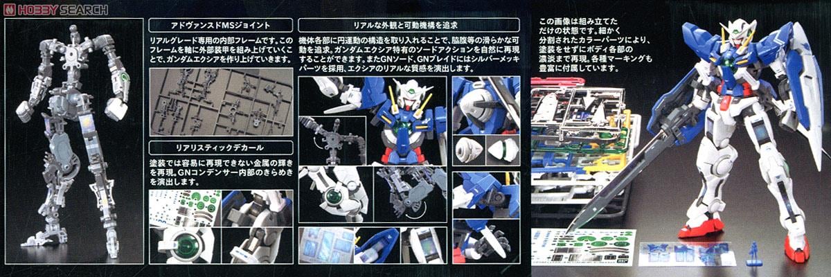 【再販】RG 1/144『GN-001 ガンダムエクシア』機動戦士ガンダム00 プラモデル-012