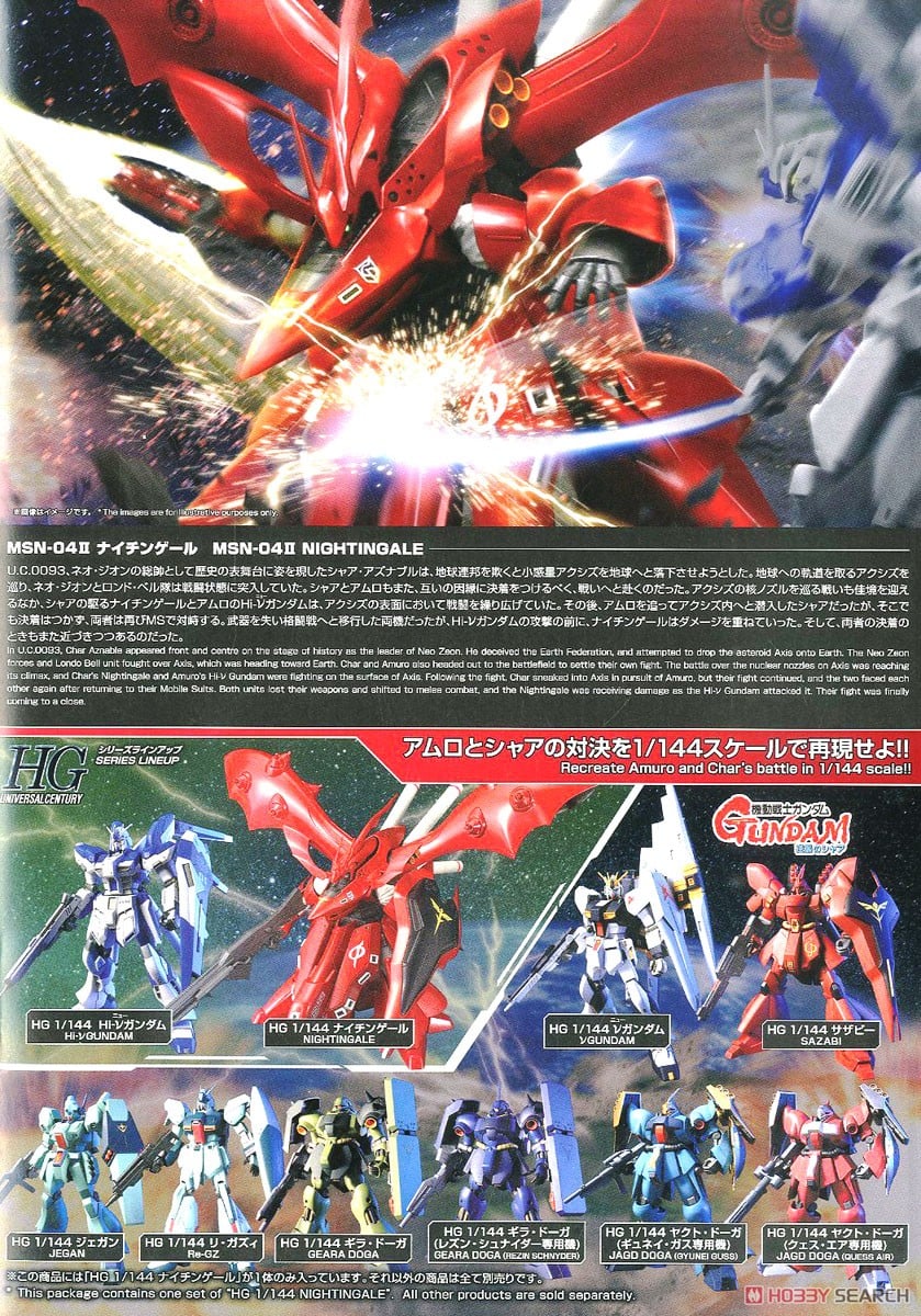 【再販】HGUC 1/144『ナイチンゲール』機動戦士ガンダム 逆襲のシャア ベルトーチカ・チルドレン プラモデル-026