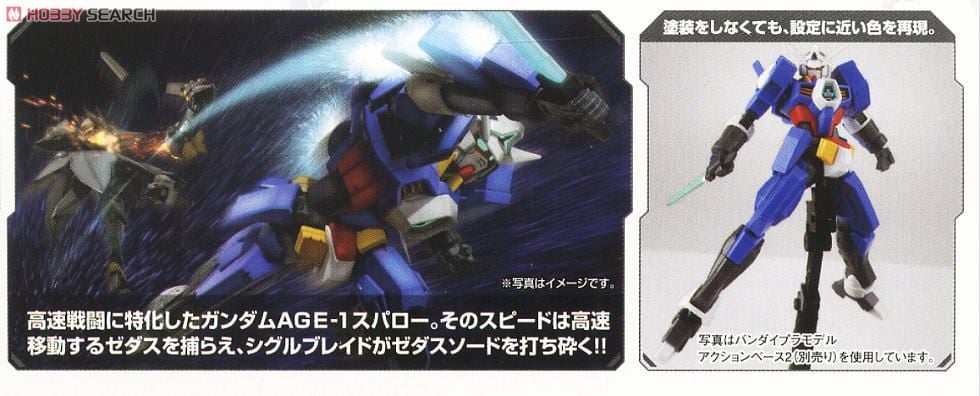 【再販】HG 1/144『ガンダムAGE-1 スパロー』機動戦士ガンダムAGE プラモデル-008