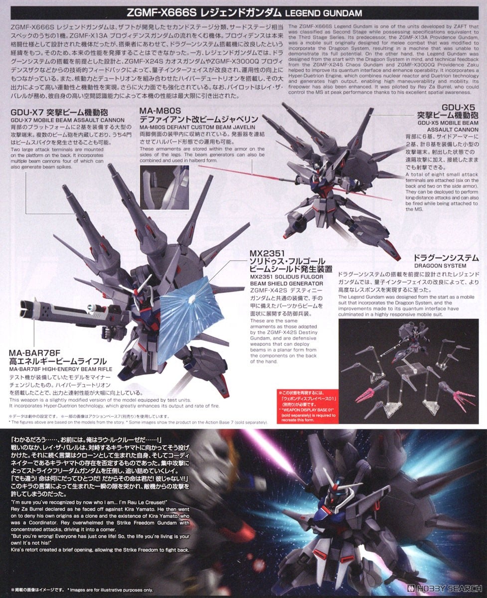 【再販】HG 1/144『レジェンドガンダム』機動戦士ガンダムSEED DESTINY プラモデル-019