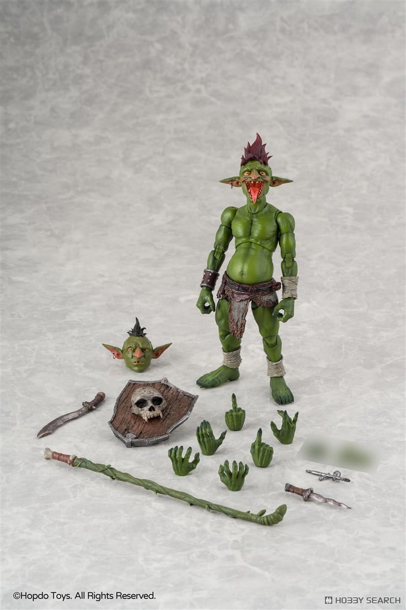 『ゴブリン族 モヒカンゴブリン』1/12スケール可動フィギュア-001