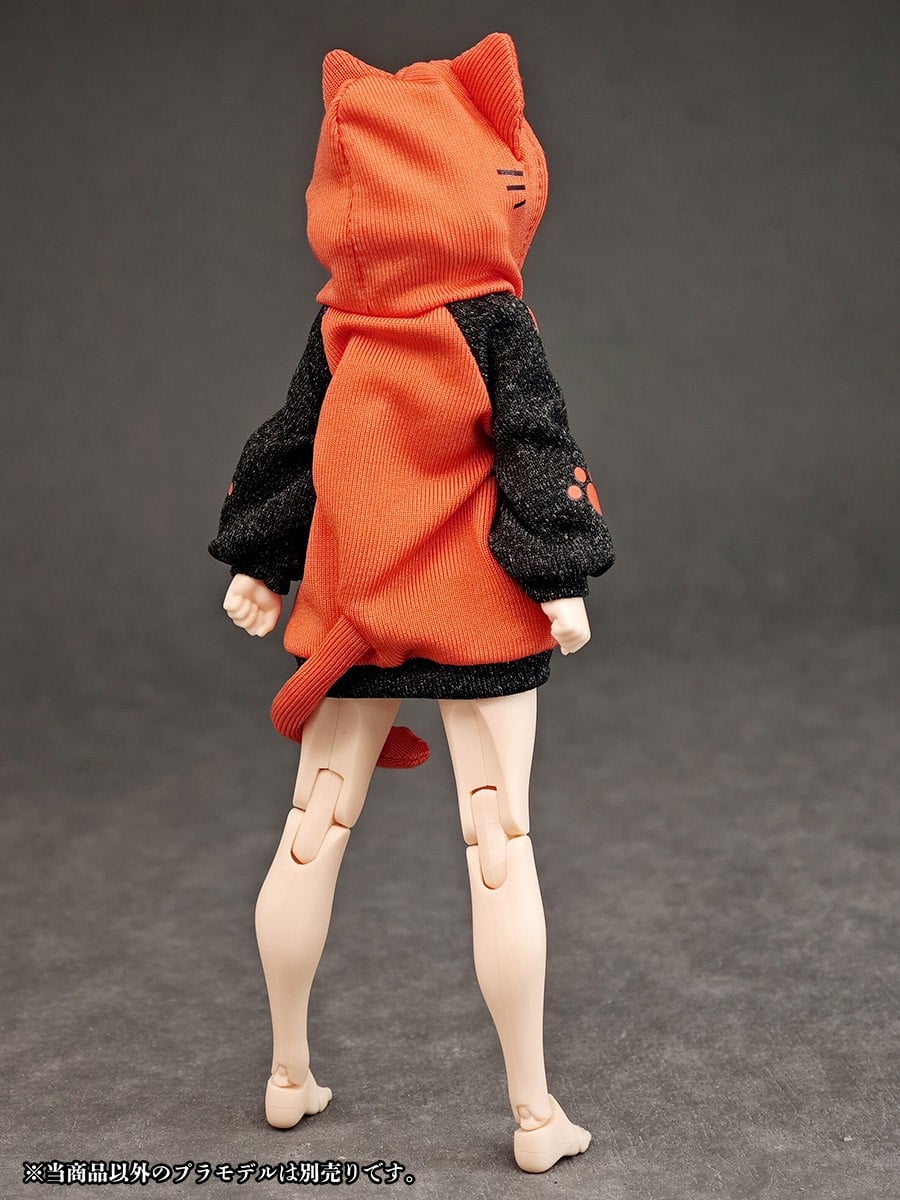 パーティアニマルガール ルームウェア『猫さんパーカー』ドール用衣装-006