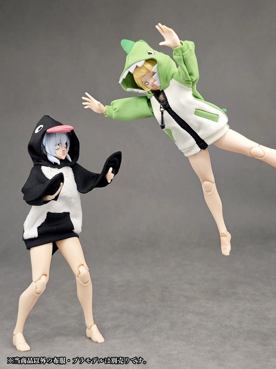 パーティアニマルガール ルームウェア『猫さんパーカー』ドール用衣装-026