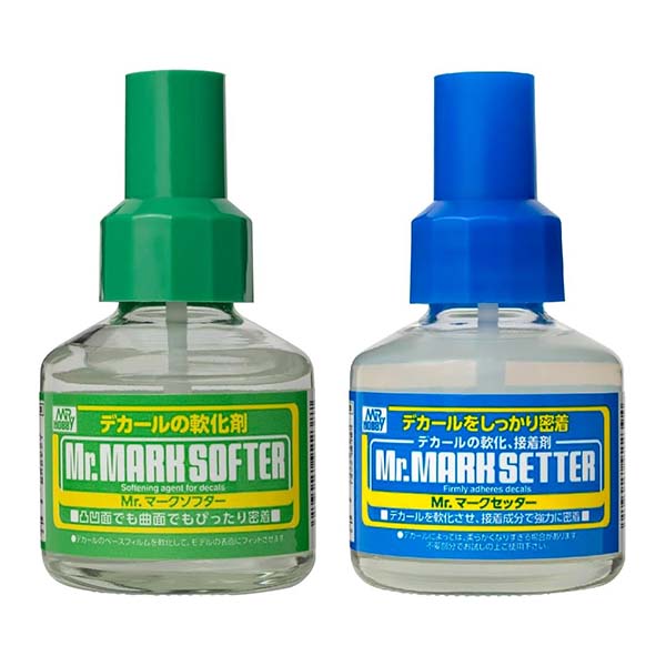 『Mr.マークソフター／Mr.マークセッター セット』各40ml【デカール軟化剤】