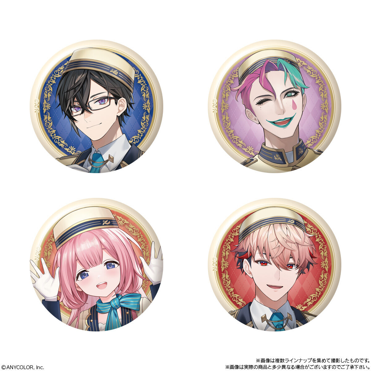 【食玩】『にじさんじ 缶バッジビスケット』12個入りBOX-004