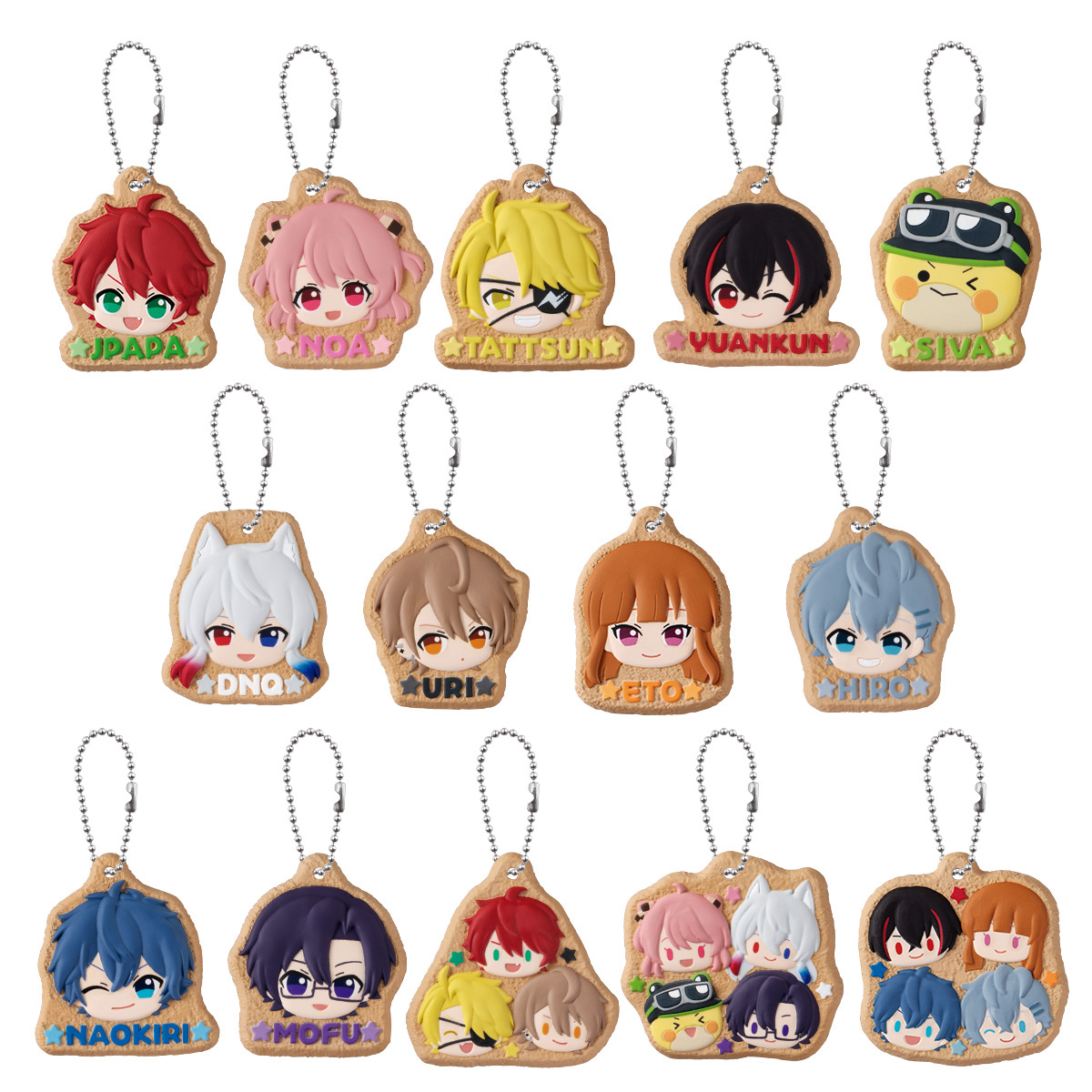 【食玩】からぴち『カラフルピーチ クッキーチャームコット』14個入りBOX-001