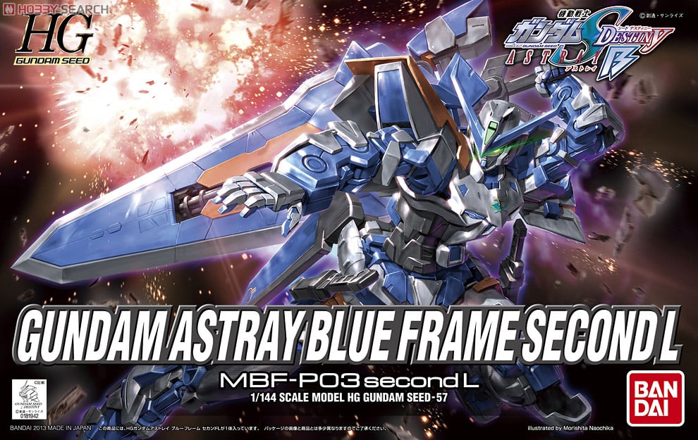 【再販】HG 1/144『ガンダムアストレイ ブルーフレーム セカンドL』機動戦士ガンダムSEED DESTINY ASTRAY B プラモデル-001