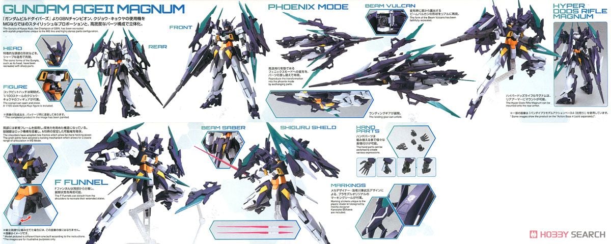 【再販】MG 1/100『ガンダムAGEIIマグナム』ガンダムビルドダイバーズ プラモデル-012