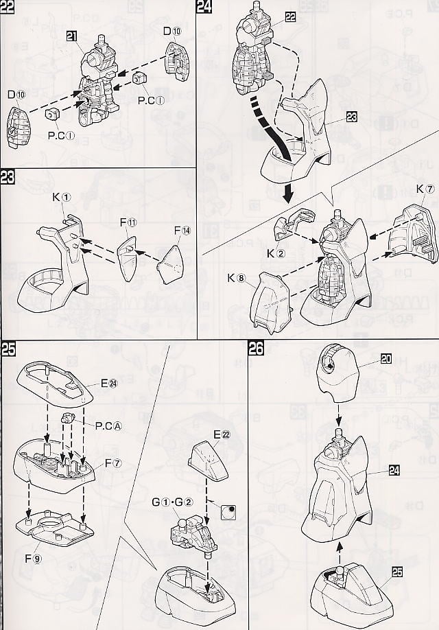 【再販】MG 1/100『MS-07B3 グフカスタム』機動戦士ガンダム 第08MS小隊 プラモデル-018