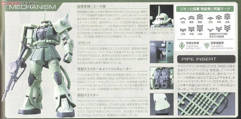 【再販】RG 1/144『MS-06F 量産型ザク』機動戦士ガンダム プラモデル-018