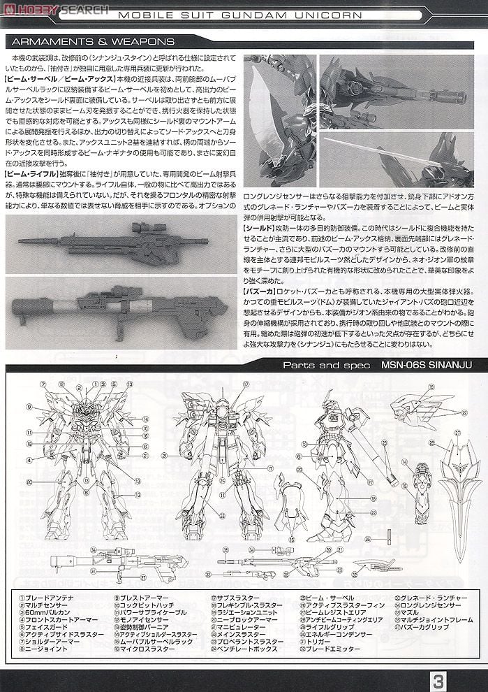 【再販】MG 1/100『シナンジュ』機動戦士ガンダムUC プラモデル-023