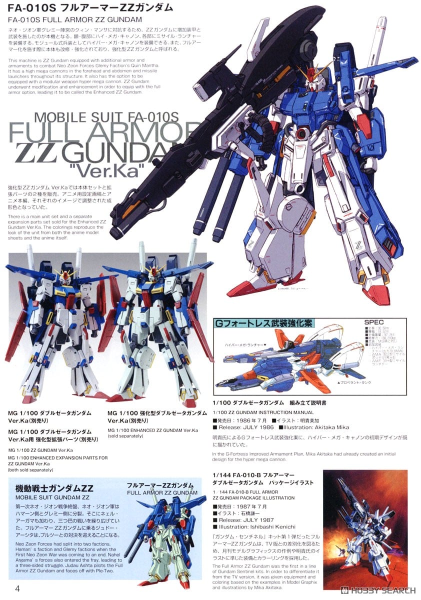 【再販】MG 1/100『フルアーマーZZガンダム Ver.Ka』機動戦士ガンダムΖΖ プラモデル-029