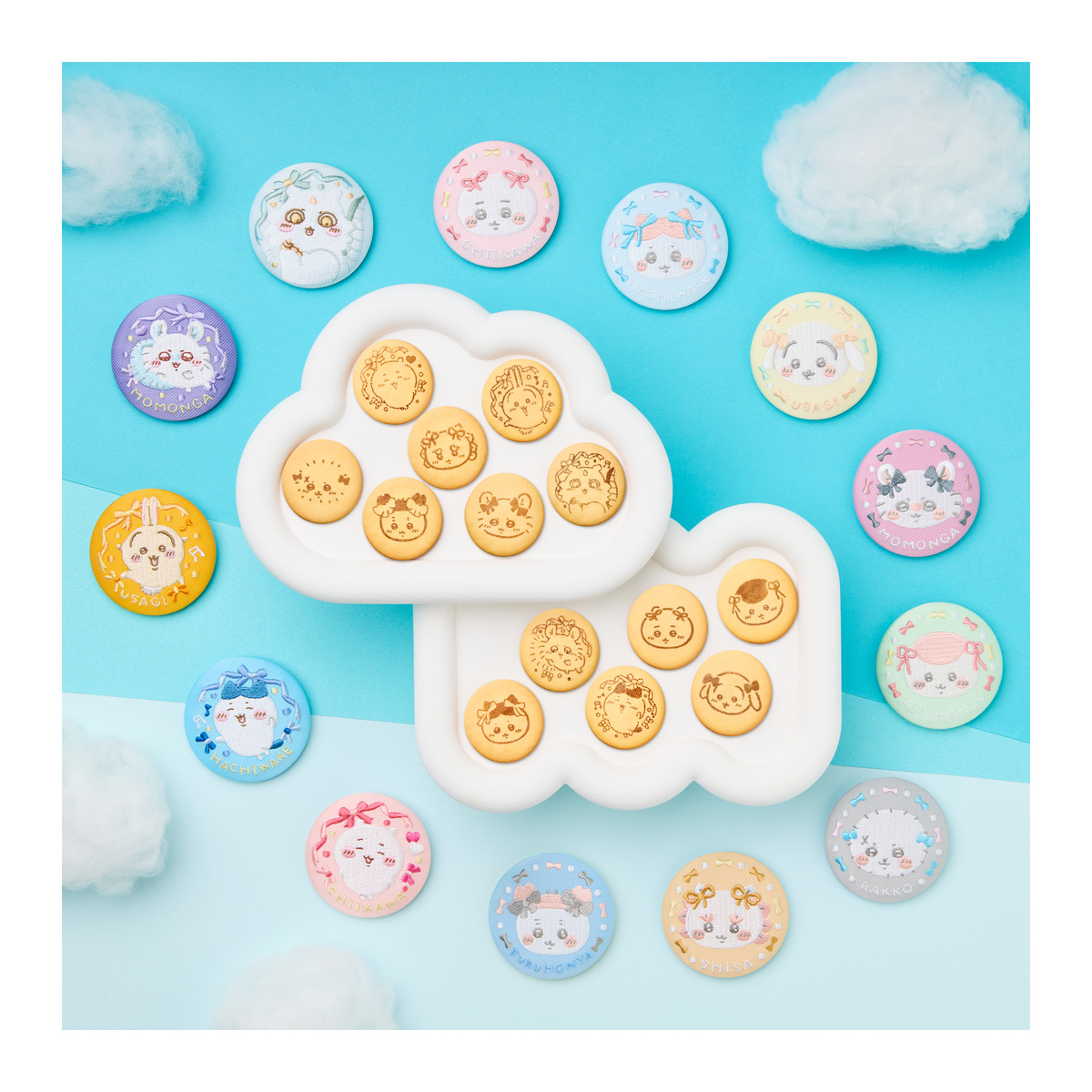 【食玩】『ちいかわ 刺繍缶バッジビスケット2』12個入りBOX-001