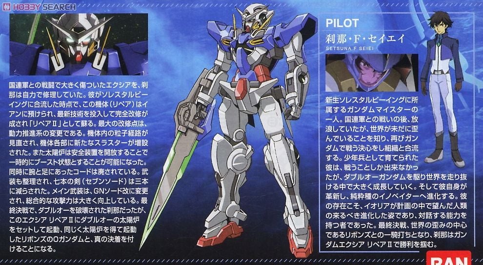 【再販】HG 1/144『ガンダムエクシア リペアII』機動戦士ガンダム00 プラモデル-009