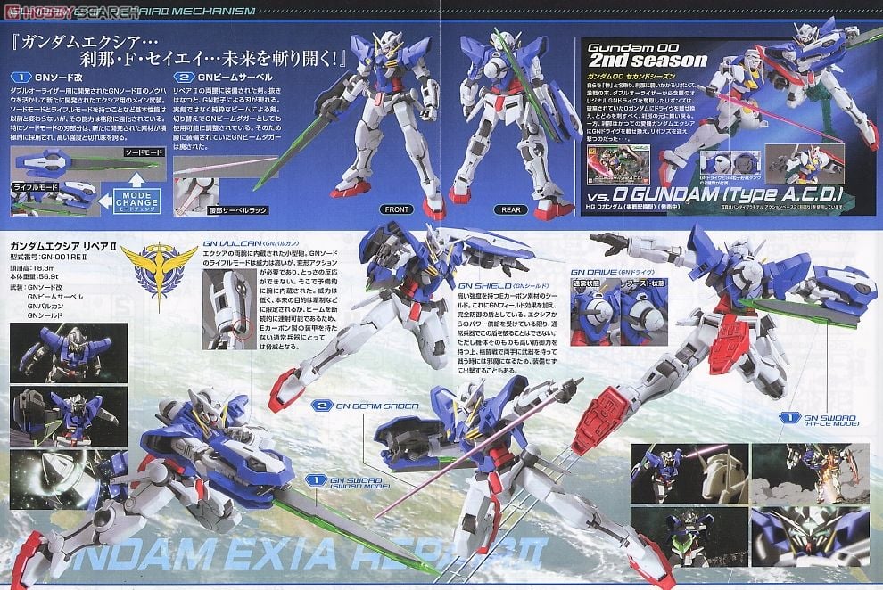 【再販】HG 1/144『ガンダムエクシア リペアII』機動戦士ガンダム00 プラモデル-010