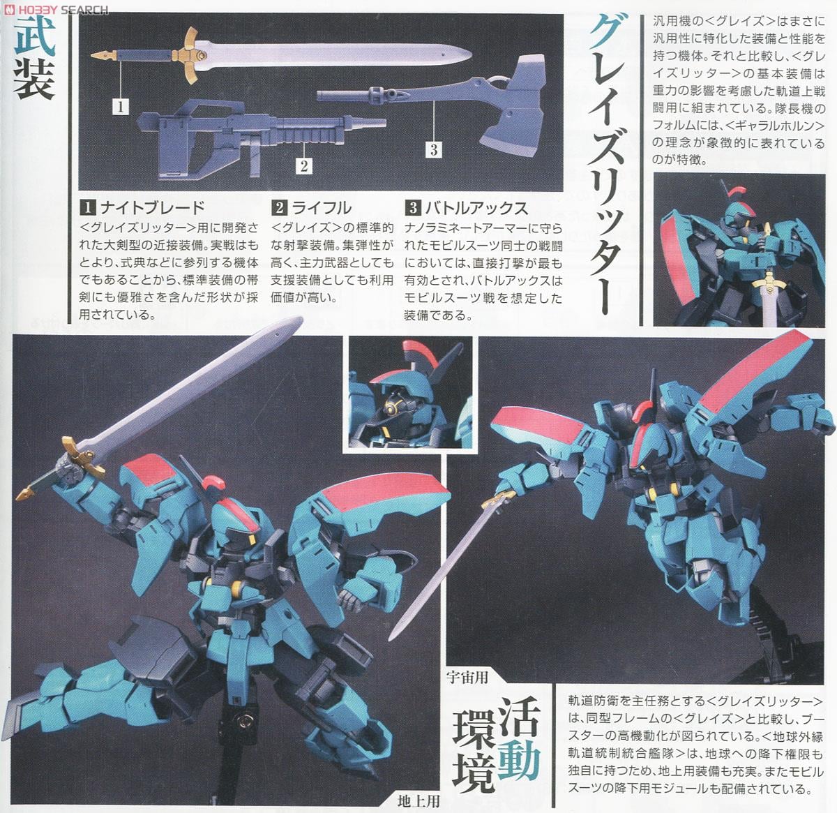 【再販】HG 1/144『グレイズリッター（カルタ機）』機動戦士ガンダム 鉄血のオルフェンズ プラモデル-008
