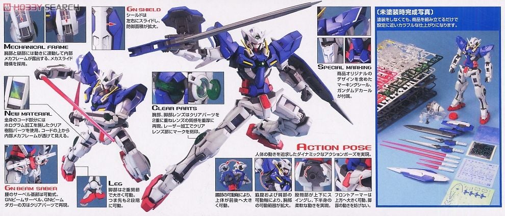 【再販】MG 1/100『ガンダムエクシア』機動戦士ガンダム00 プラモデル-007