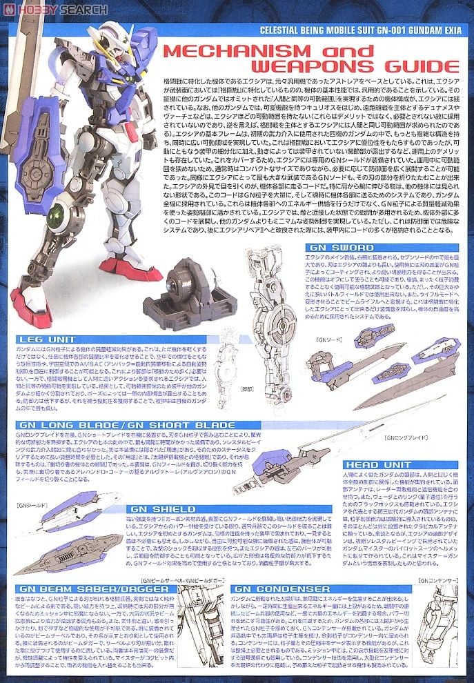 【再販】MG 1/100『ガンダムエクシア』機動戦士ガンダム00 プラモデル-014