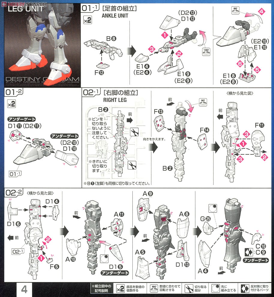 【再販】RG 1/144『ZGMF-X42S デスティニーガンダム』機動戦士ガンダムSEED DESTINY プラモデル-027