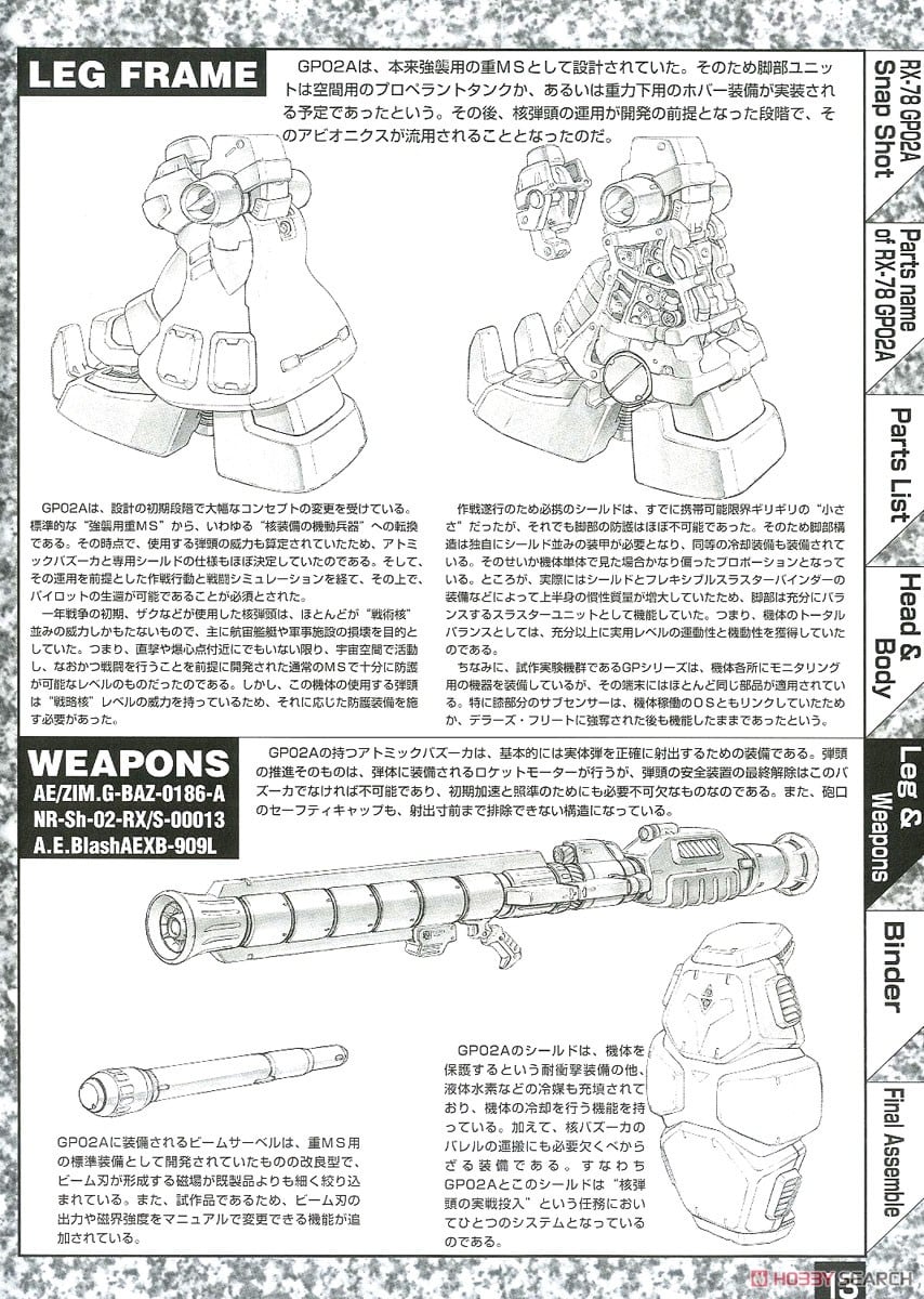 【再販】MG 1/100『ガンダムRX-78GP02A』機動戦士ガンダム0083 プラモデル-015