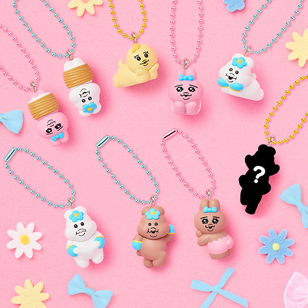 【食玩】『おぱんちゅうさぎ×んぽちゃむ チョコがけビスケット マスコットつき』10個入りBOX