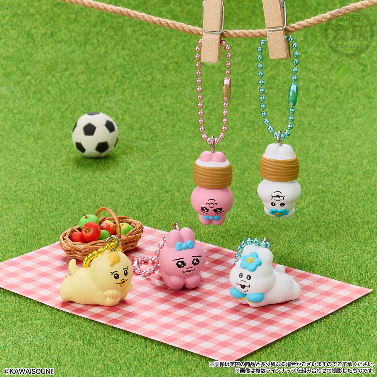【食玩】『おぱんちゅうさぎ×んぽちゃむ チョコがけビスケット マスコットつき』10個入りBOX-010