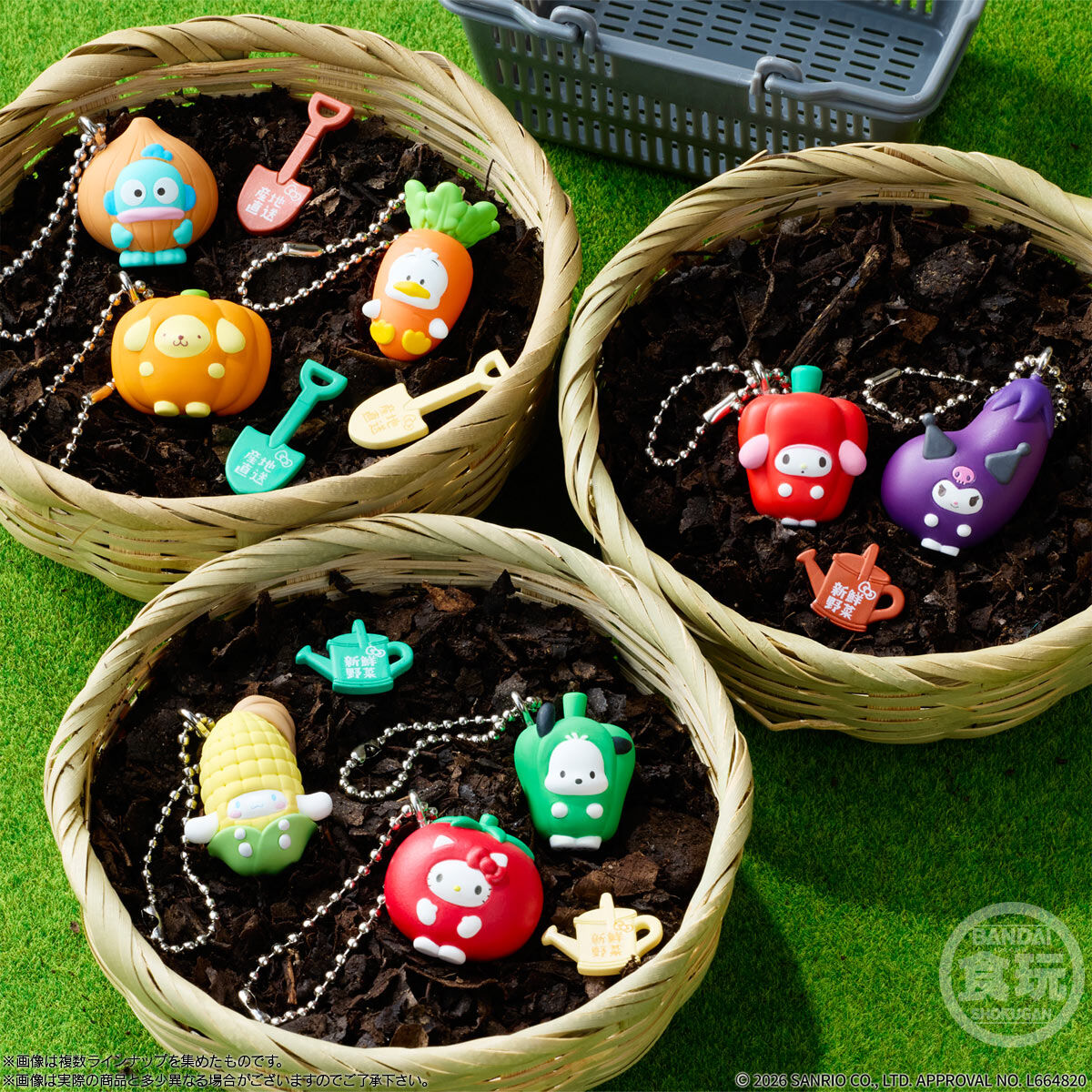 【食玩】『サンリオキャラクターズ ベジタブルビスケット&チャーム』10個入りBOX-008