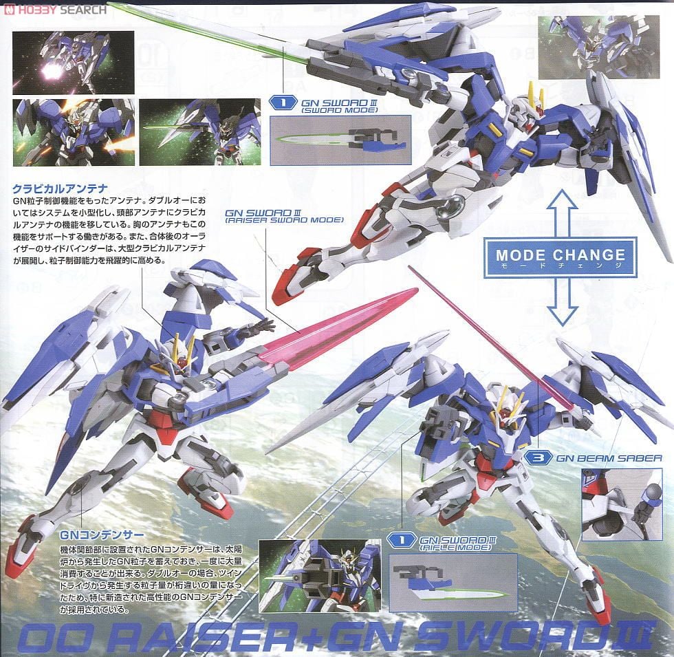 【再販】HG 1/144『ダブルオーライザー＋GNソードIII』機動戦士ガンダム00 プラモデル-012