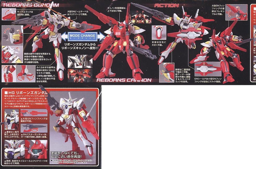 【再販】HG 1/144『リボーンズガンダム』機動戦士ガンダム00 プラモデル-005