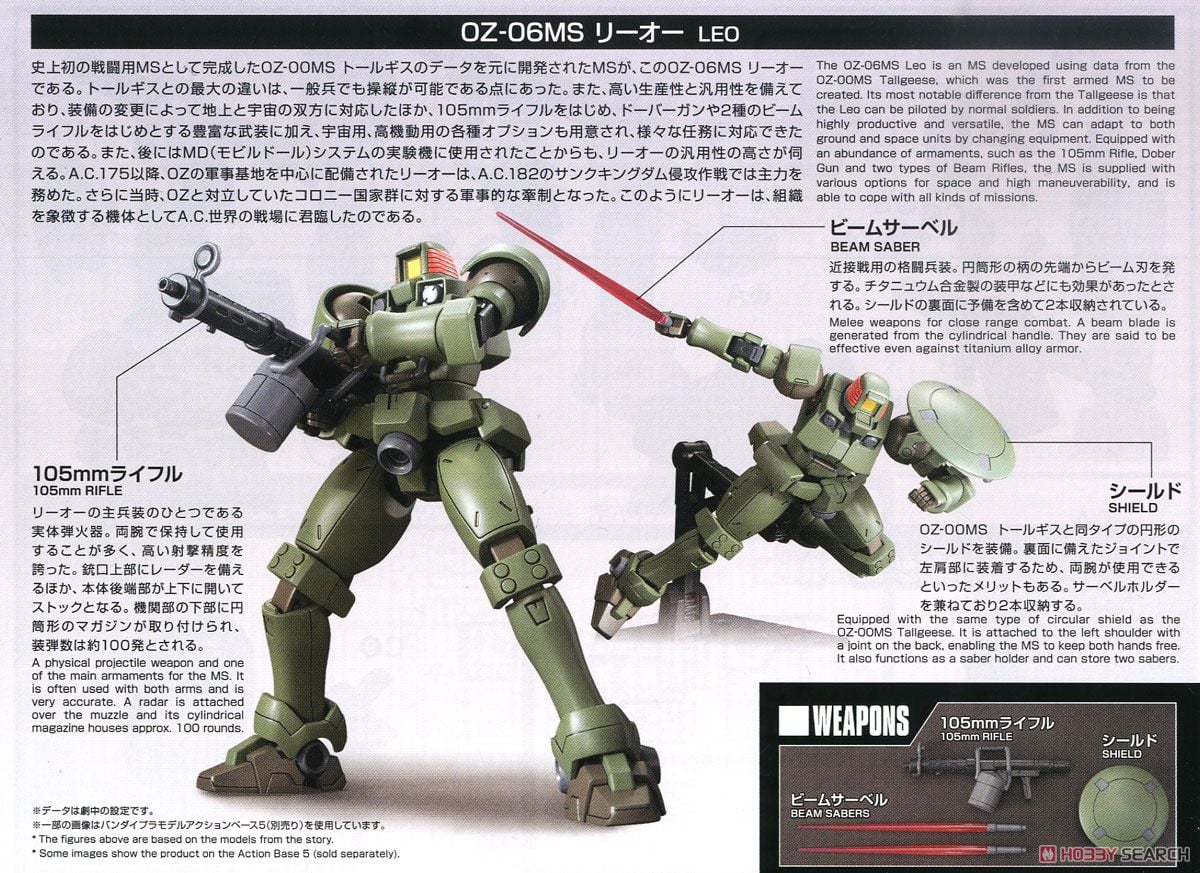 【再販】HGAC 1/144『リーオー』新機動戦記ガンダムW プラモデル-020