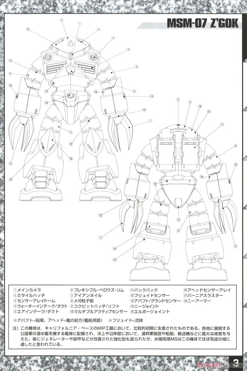 【再販】MG 1/100『量産型ズゴック』機動戦士ガンダム プラモデル-017