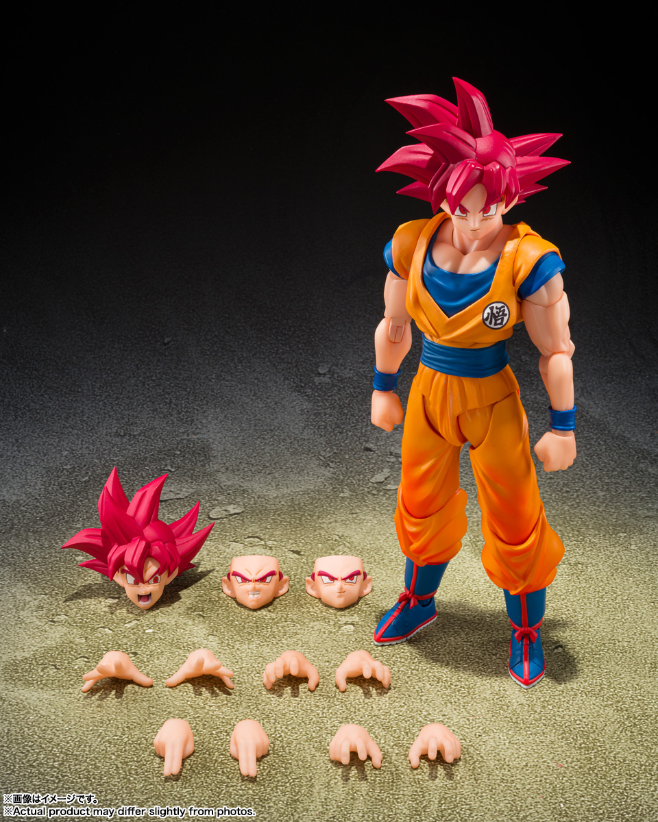 S.H.Figuarts『超サイヤ人ゴッド孫悟空〈神の気を纏いし姿〉』ドラゴンボール超 可動フィギュア-007