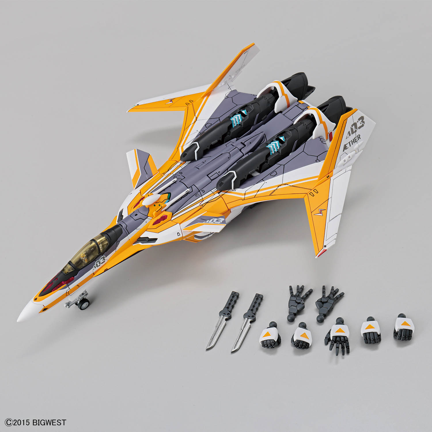 HG 1/100『VF-31E ジークフリード（チャック・マスタング機）』マクロスΔ プラモデル-007