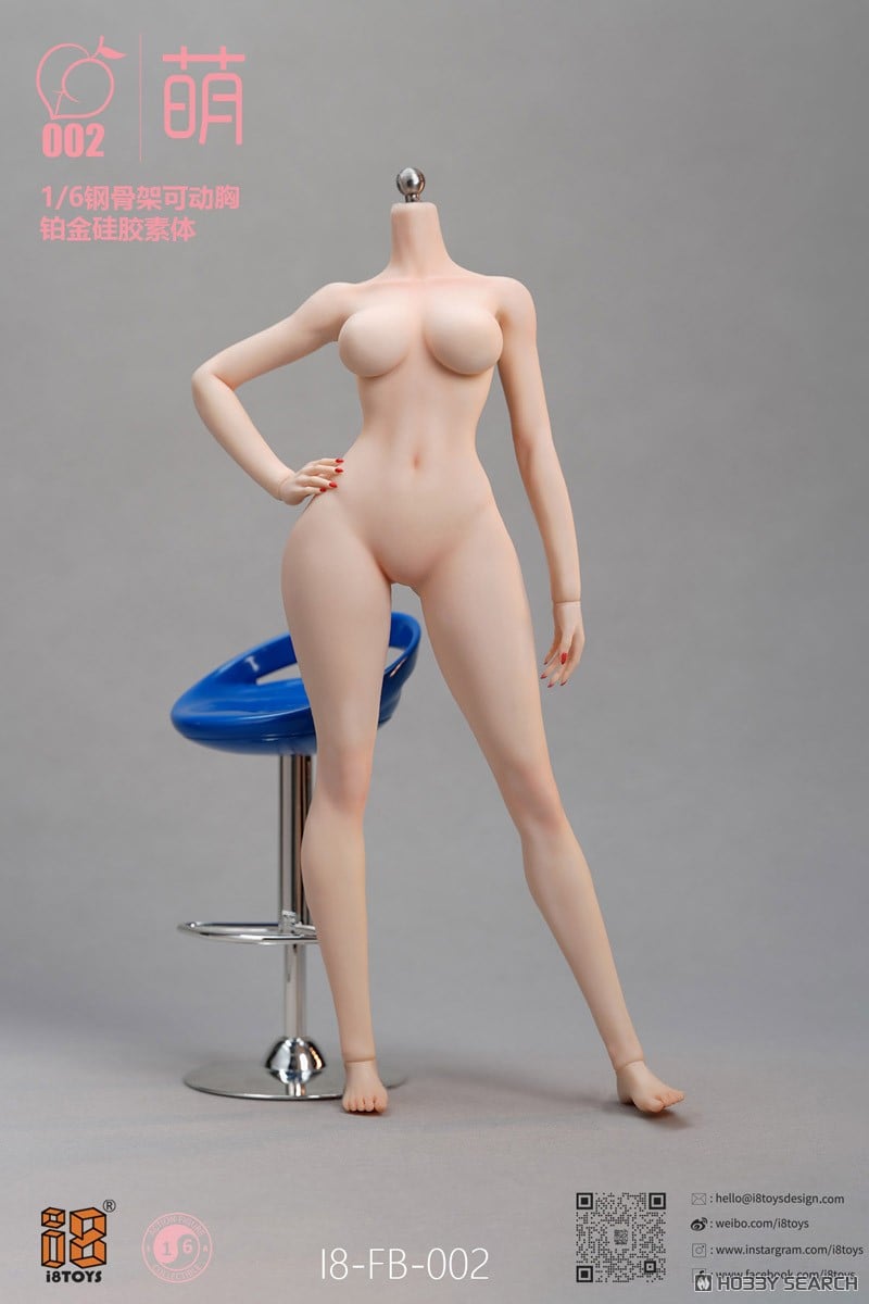 萌シリーズ『シームレス可動女性素体 I8-FB-002-A(胸部可動Ver.)』1/6 ドール素体-001