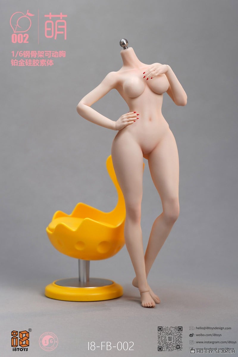 萌シリーズ『シームレス可動女性素体 I8-FB-002-A(胸部可動Ver.)』1/6 ドール素体-003