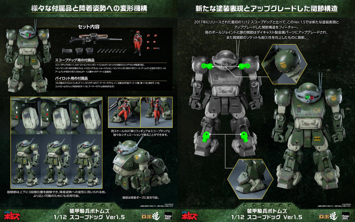 装甲騎兵ボトムズ『スコープドッグ Ver.1.5』1/12 可動フィギュア-011