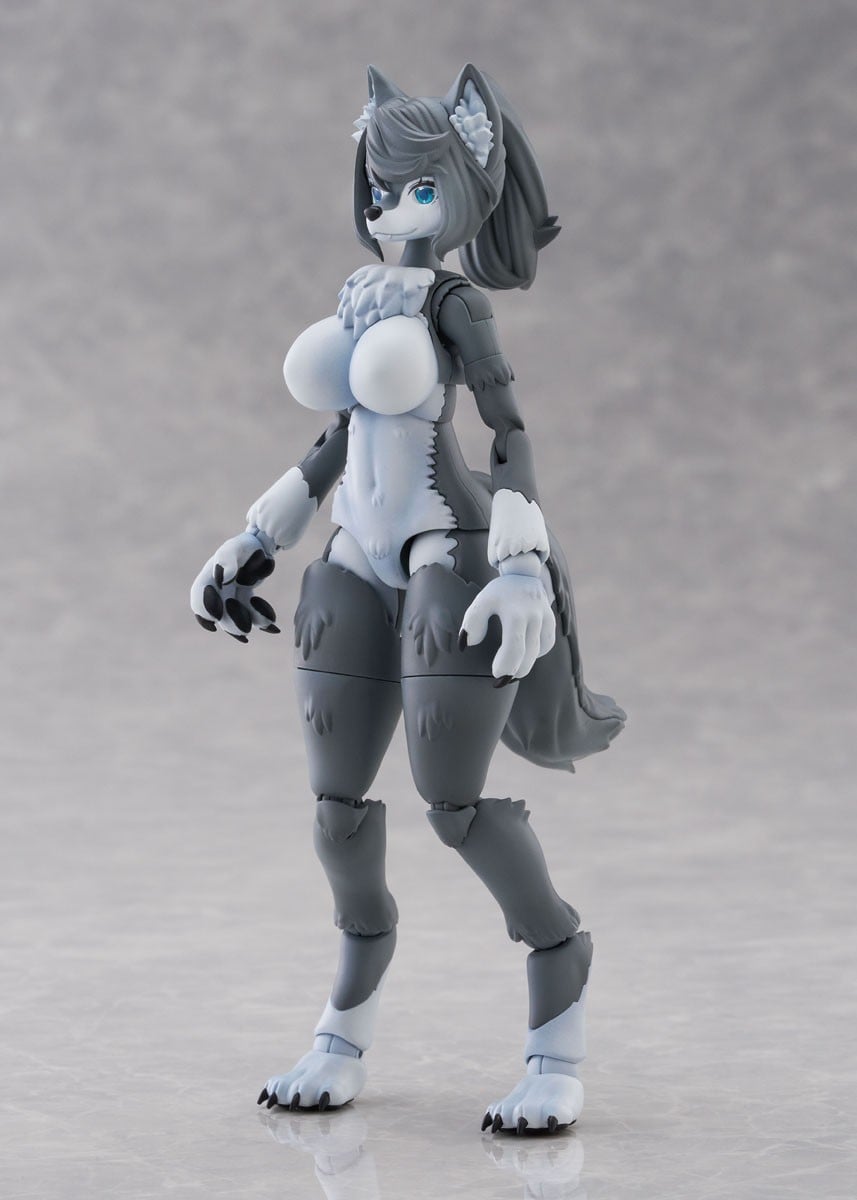 けもプラ『No.KP-03R ハイイロオオカミ』プラモデル-001