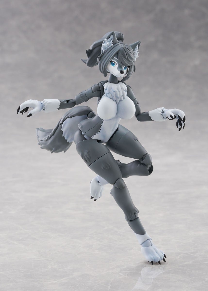 けもプラ『No.KP-03R ハイイロオオカミ』プラモデル-003