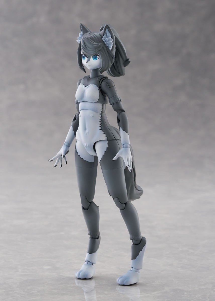 けもプラ『No.KP-03R ハイイロオオカミ』プラモデル-009