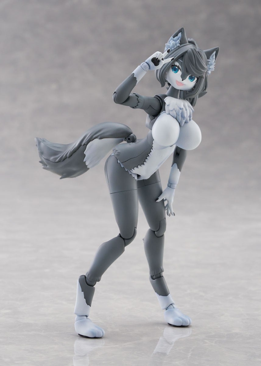 けもプラ『No.KP-03R ハイイロオオカミ』プラモデル-011