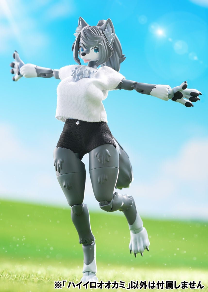 けもプラ『No.KP-03R ハイイロオオカミ』プラモデル-014