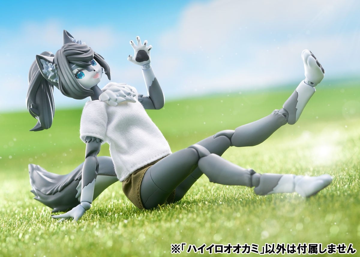 けもプラ『No.KP-03R ハイイロオオカミ』プラモデル-015